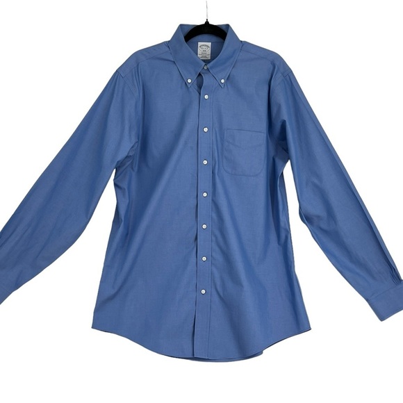 Brooks Brothers 16 1/2-6-7.  1818 Regent Non-Iron All Cotton Dress Shirt - Picture 1 of 5